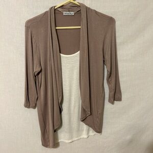 Women's Brown Cardigan Sweater